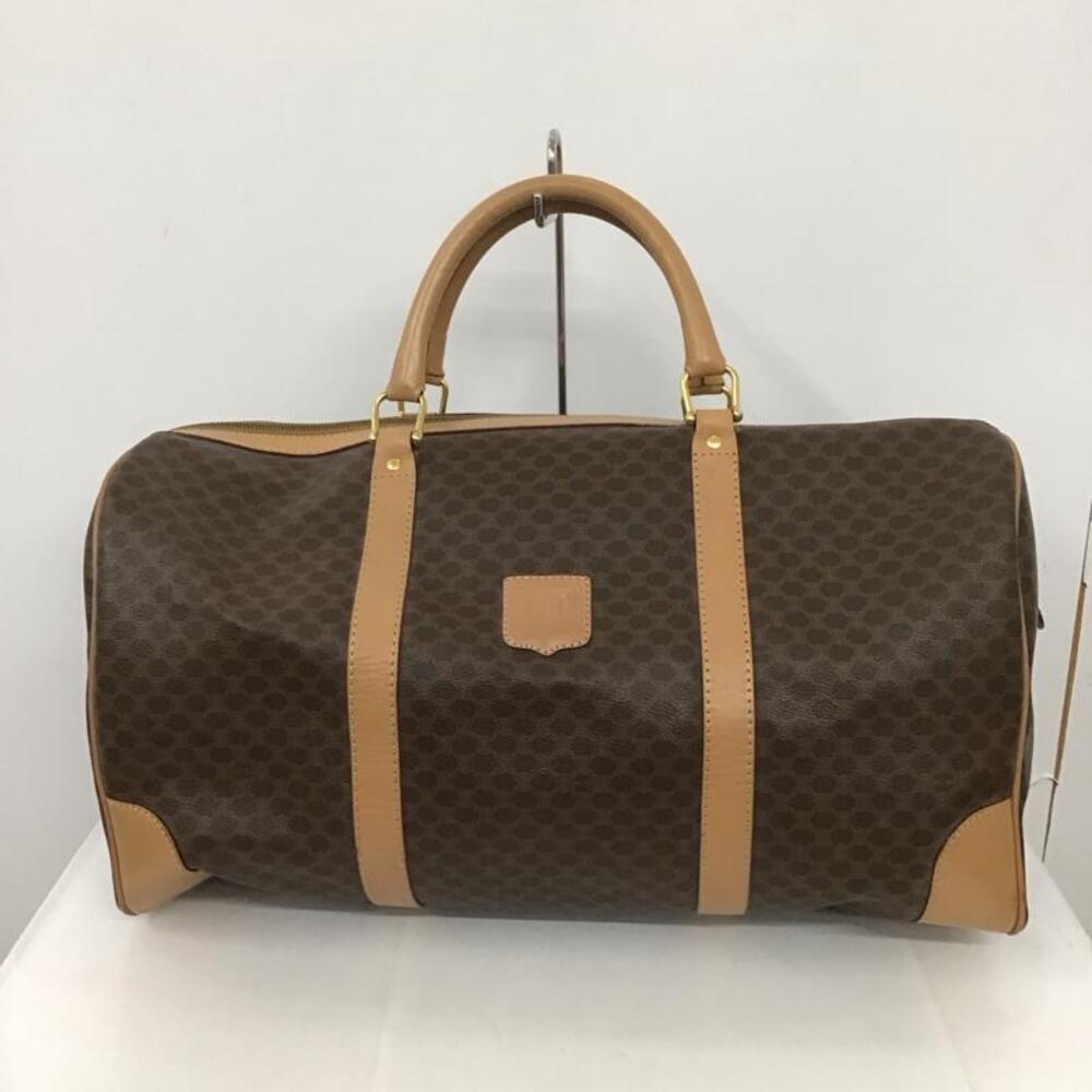 Celine Boston Bag Traveling Macadam Brown